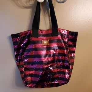 🎉🎊sequined PINK shoulder bag. Sturdy handles